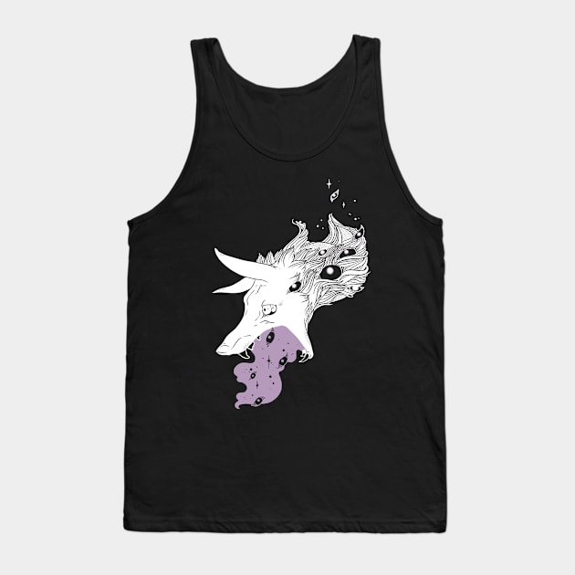 Wild Wolf Creature With Stars And Eyes Tank Top by cellsdividing